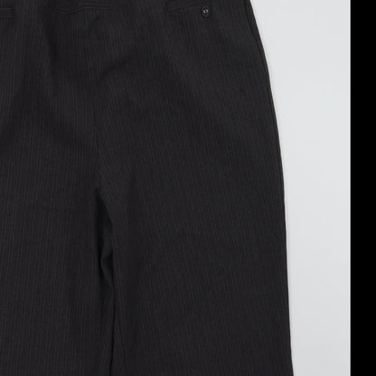BM Womens Grey  Polyester Trousers  Size 22 L28 in Regular