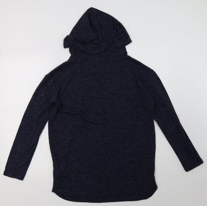 Mens UK Size S Cotton On Blue Pullover Hoodie
