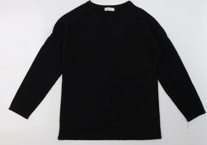 Matalan Womens Black  Polyester Pullover Sweatshirt Size 8  Pullover