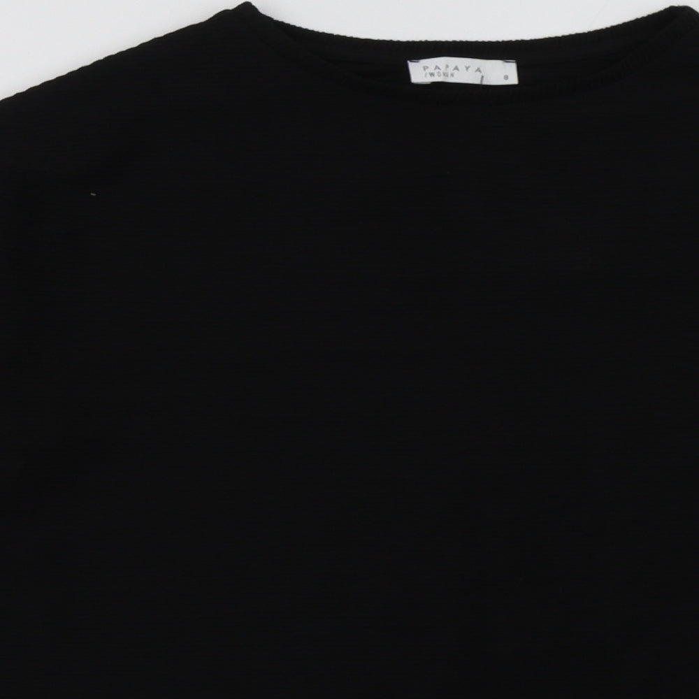 Matalan Womens Black  Polyester Pullover Sweatshirt Size 8  Pullover