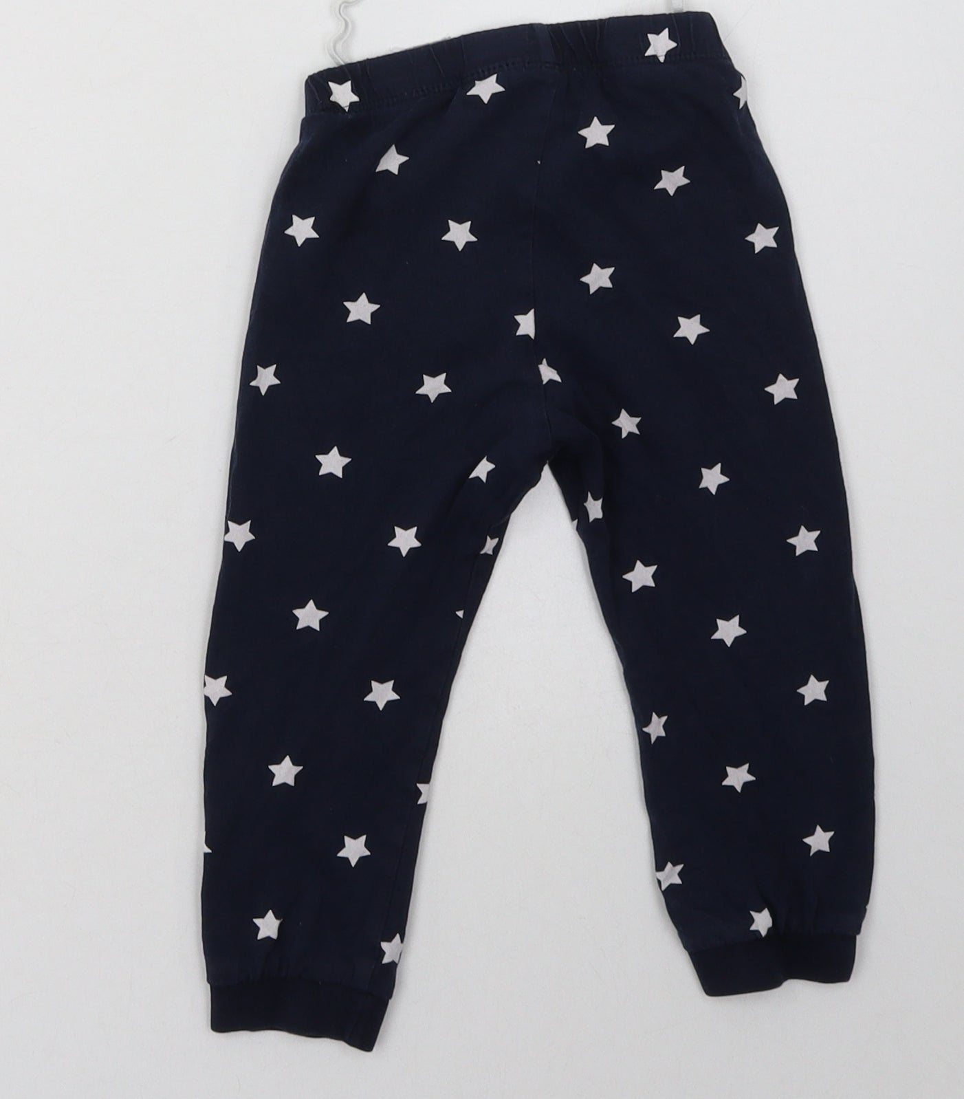 H&M Girls Blue Geometric Cotton Cami Pyjama Pants Size 2 Years   - Star Print