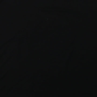 Matalan Womens Black  Polyester Basic T-Shirt Size L Crew Neck