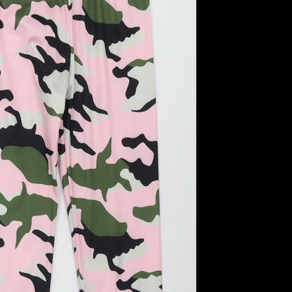 SheIn Girls Pink Camouflage Polyester Sweatpants Trousers Size 9 Months  Regular