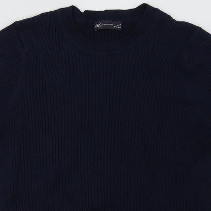 Womens UK Size 14 Marks and Spencer Blue Pullover Sweatshirt
