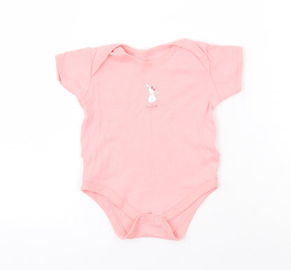 Matalan Girls Pink  Cotton Babygrow One-Piece Size 3-6 Months  Snap - Cutie