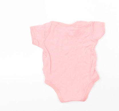 Matalan Girls Pink  Cotton Babygrow One-Piece Size 3-6 Months  Snap - Cutie