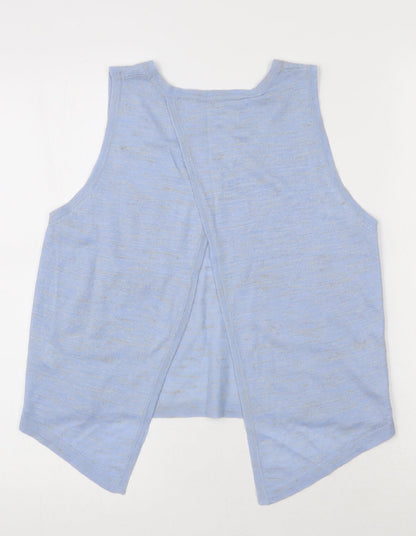 Womens UK Size 6 River Island Blue Basic Tank