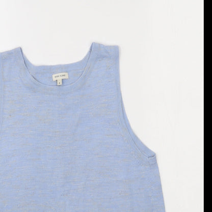 Womens UK Size 6 River Island Blue Basic Tank