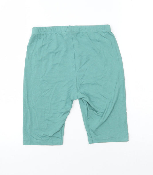 ASOS Womens Green  Viscose Compression Shorts Size 8 L7 in Regular