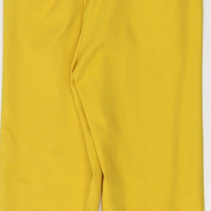Womens UK Size 6 New Look Regular Fit  Yellow Trousers