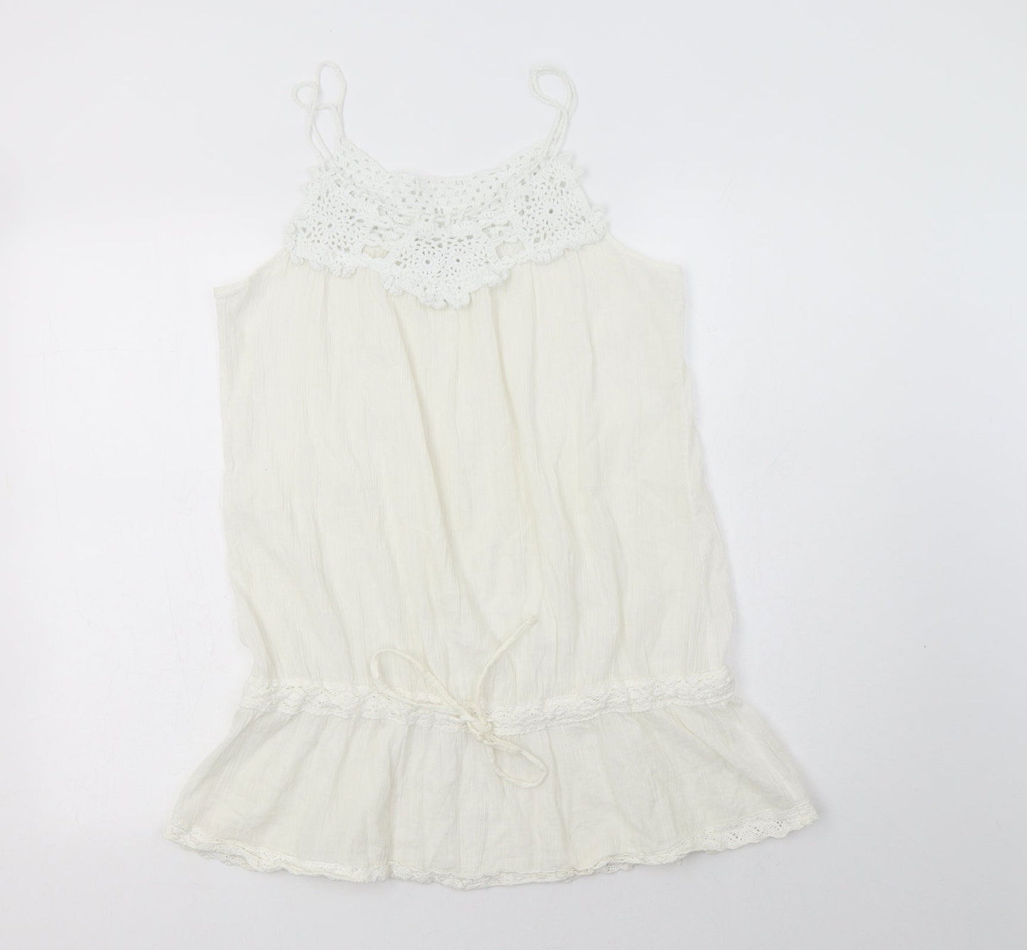 Womens UK Size 14 New Look Ivory Camisole Blouse