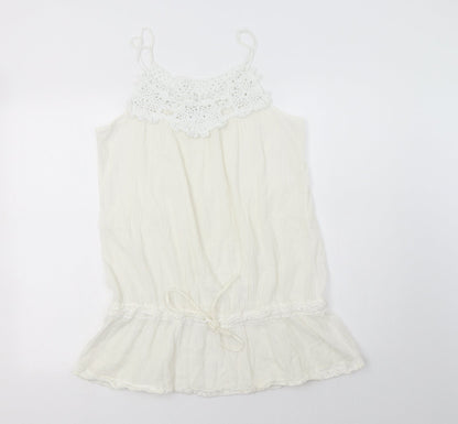 Womens UK Size 14 New Look Ivory Camisole Blouse