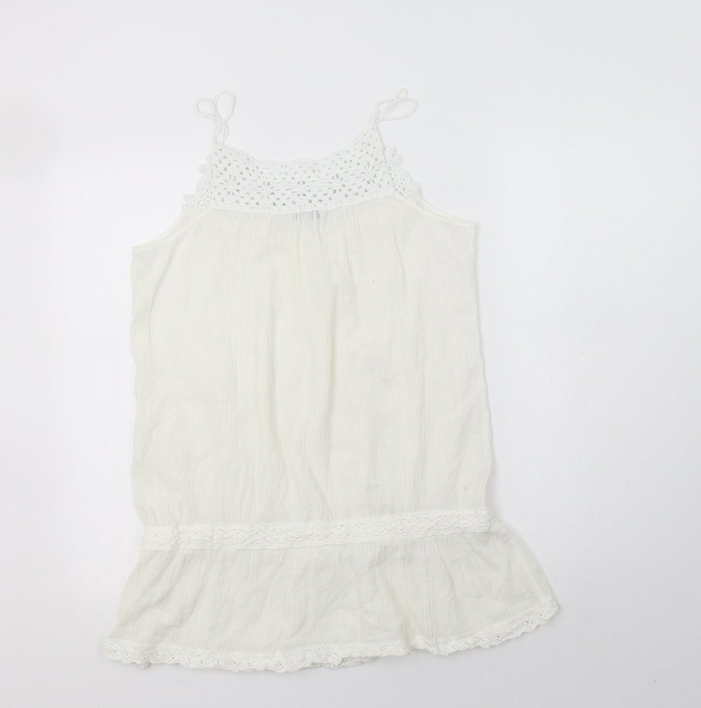 Womens UK Size 14 New Look Ivory Camisole Blouse