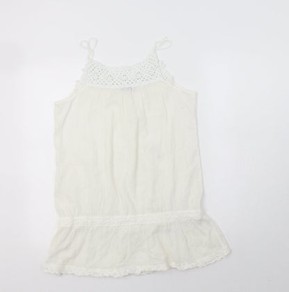 Womens UK Size 14 New Look Ivory Camisole Blouse