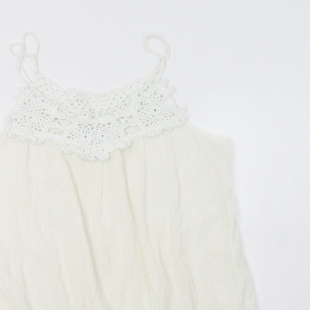 Womens UK Size 14 New Look Ivory Camisole Blouse