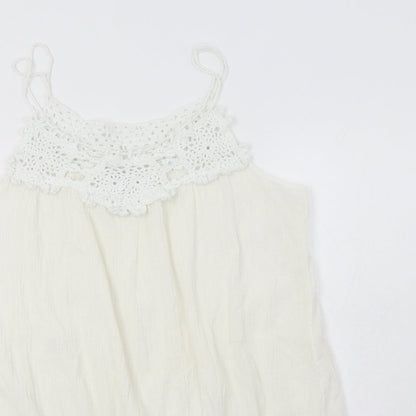 Womens UK Size 14 New Look Ivory Camisole Blouse