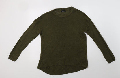 Womens UK Size M New Look Green Pullover Jumper