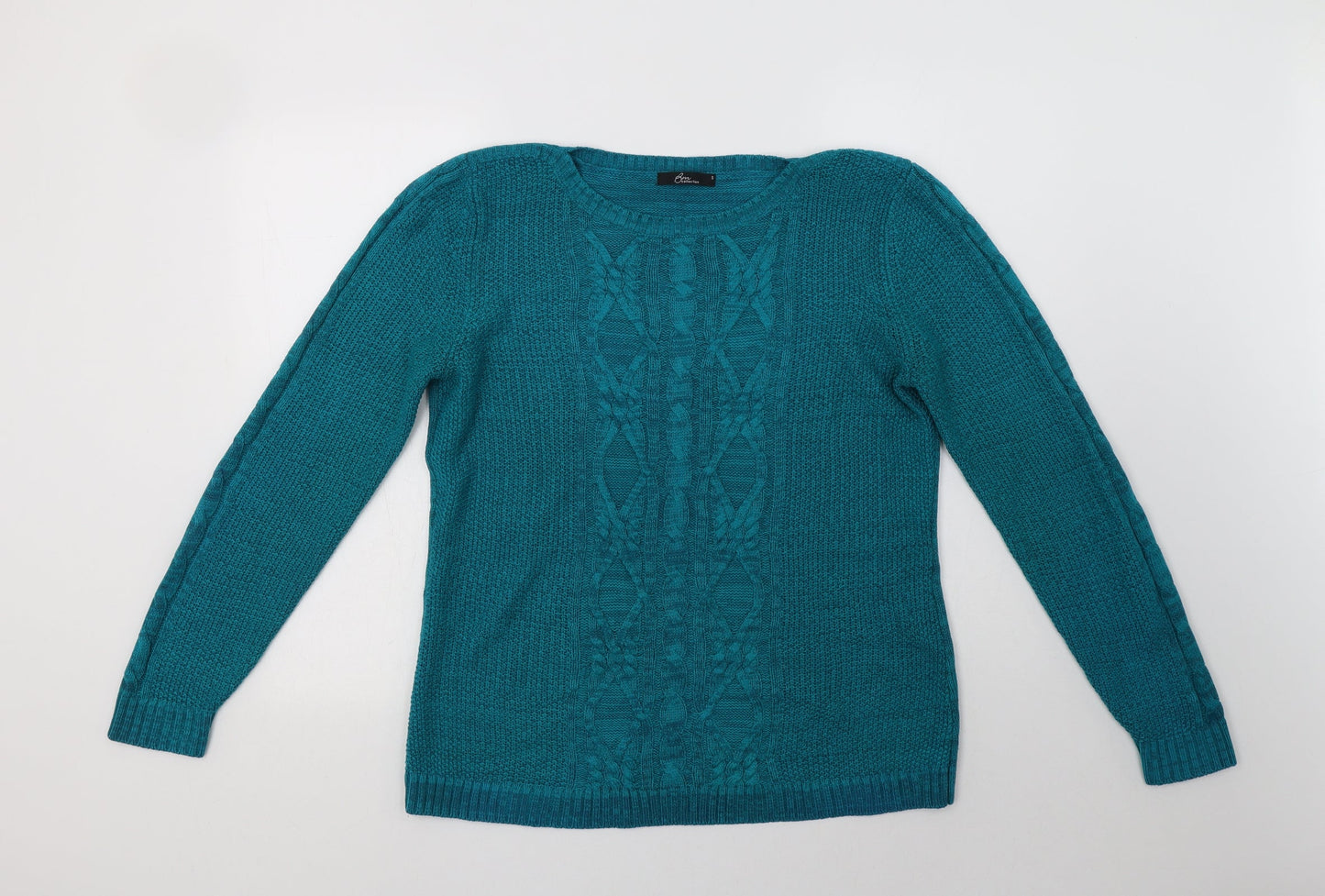 Womens UK Size S BM Collection Green Pullover Jumper