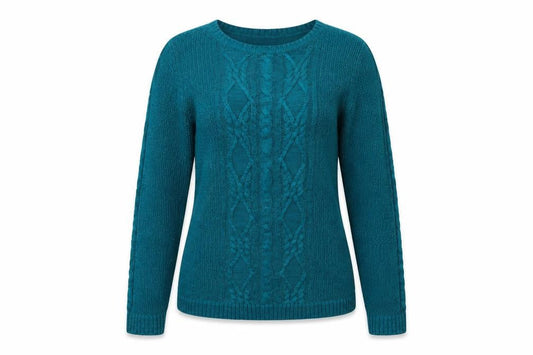 Womens UK Size S BM Collection Green Pullover Jumper