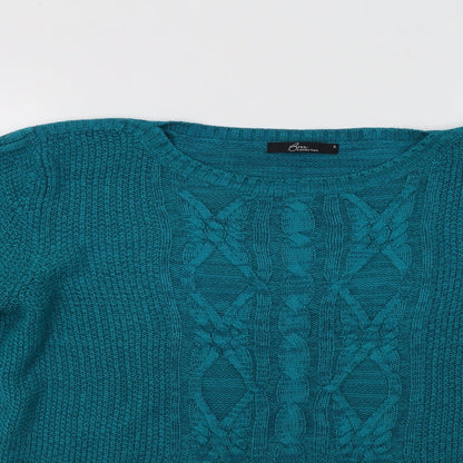 Womens UK Size S BM Collection Green Pullover Jumper