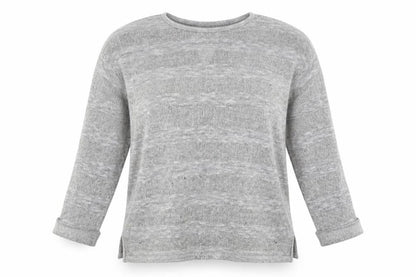 Womens UK Size M Papaya Grey Pullover Jumper
