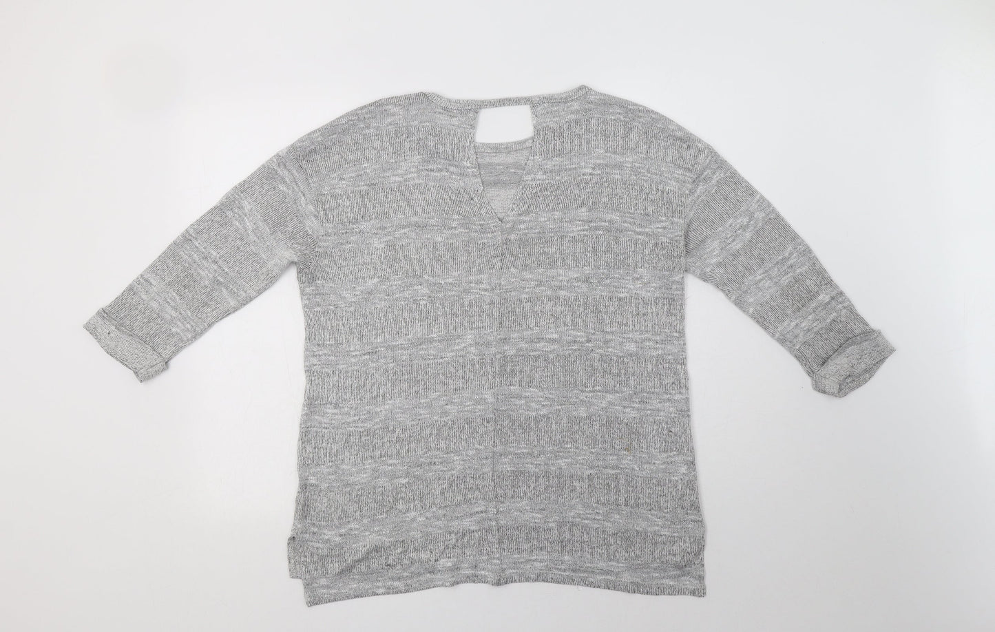 Womens UK Size M Papaya Grey Pullover Jumper
