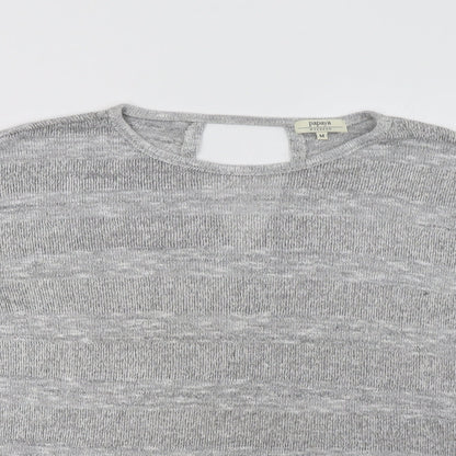 Womens UK Size M Papaya Grey Pullover Jumper