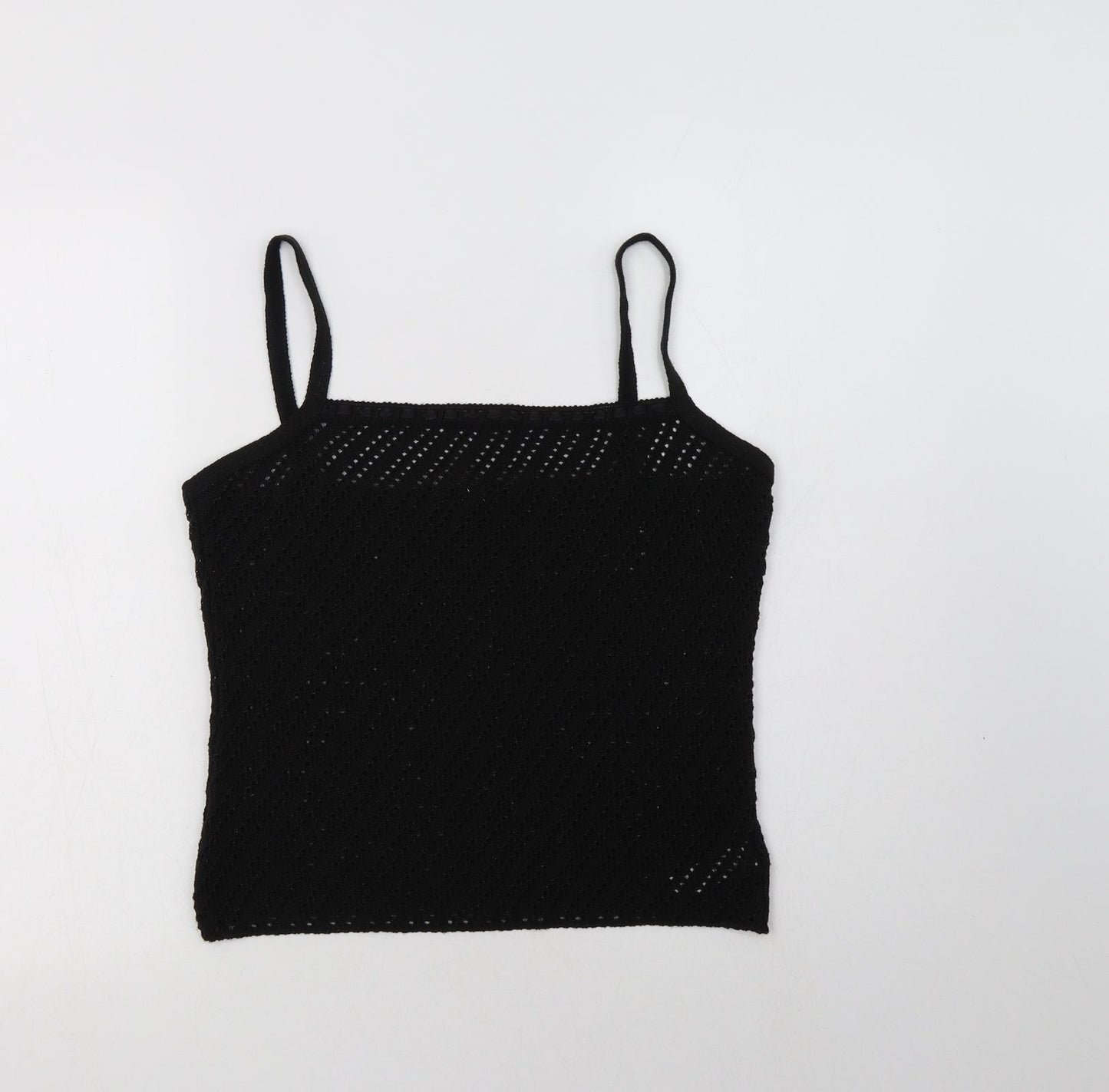 Womens UK Size 14 St Bernard Black Camisole Blouse