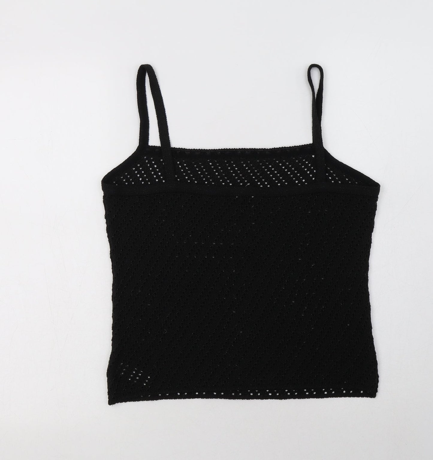 Womens UK Size 14 St Bernard Black Camisole Blouse