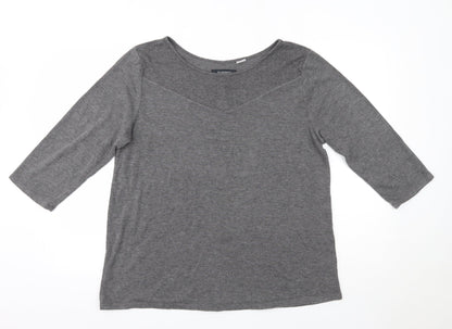 Womens UK Size XL Ellen Tracy Grey Pullover Jumper