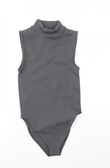 Primark  Womens Grey  Nylon Bodysuit One-Piece Size 2XS