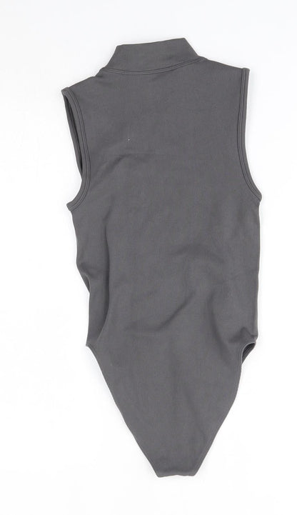 Primark  Womens Grey  Nylon Bodysuit One-Piece Size 2XS