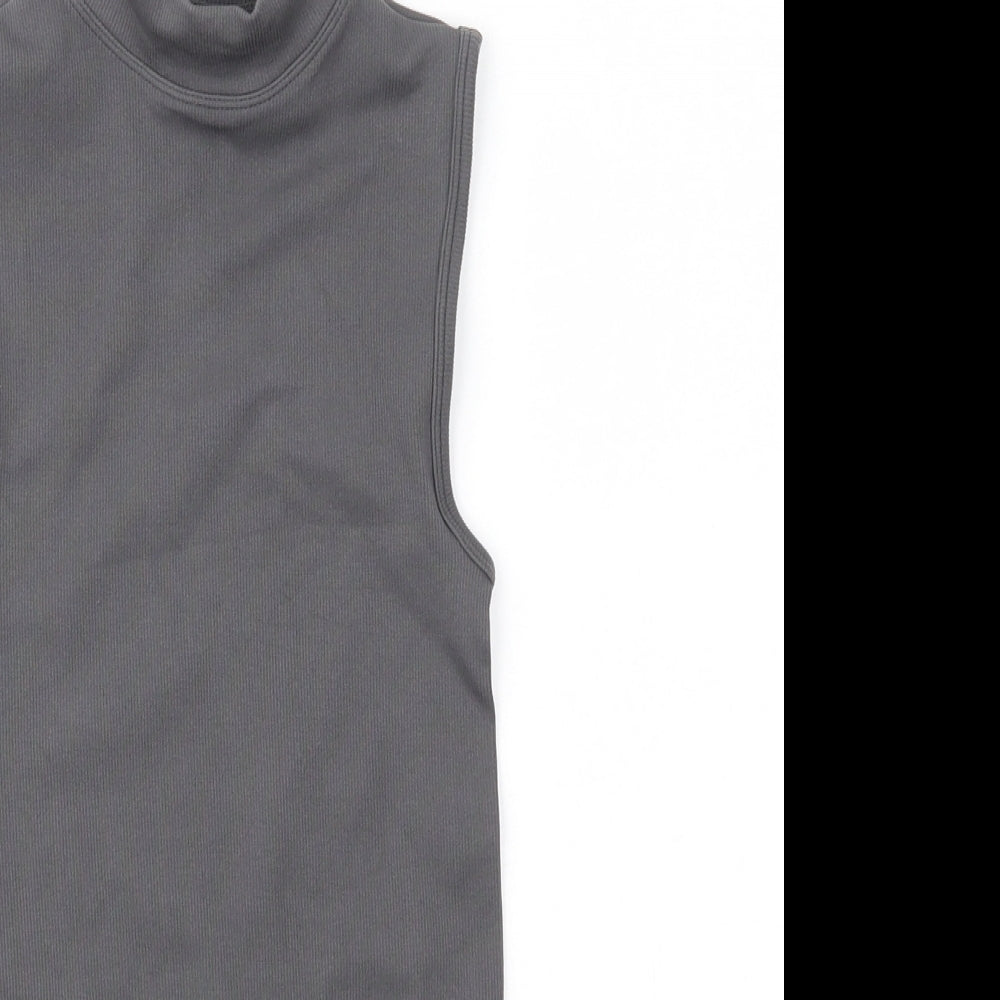 Primark  Womens Grey  Nylon Bodysuit One-Piece Size 2XS