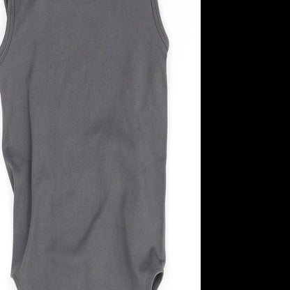 Primark  Womens Grey  Nylon Bodysuit One-Piece Size 2XS