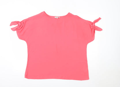 Womens UK Size 14 Peacocks Pink Basic Blouse