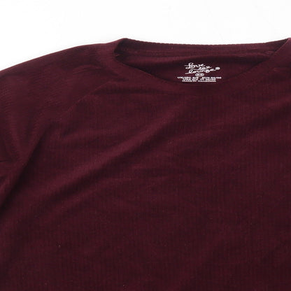 Primark Womens Purple Roll Neck  Polyester Pullover Jumper Size XS   - Loungewear