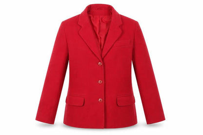 Womens UK Size 12 Classic Red Overcoat