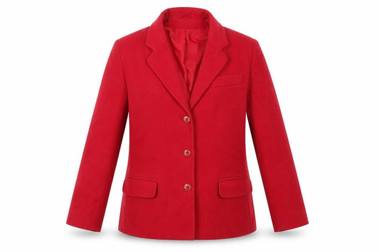 Womens UK Size 12 Classic Red Overcoat