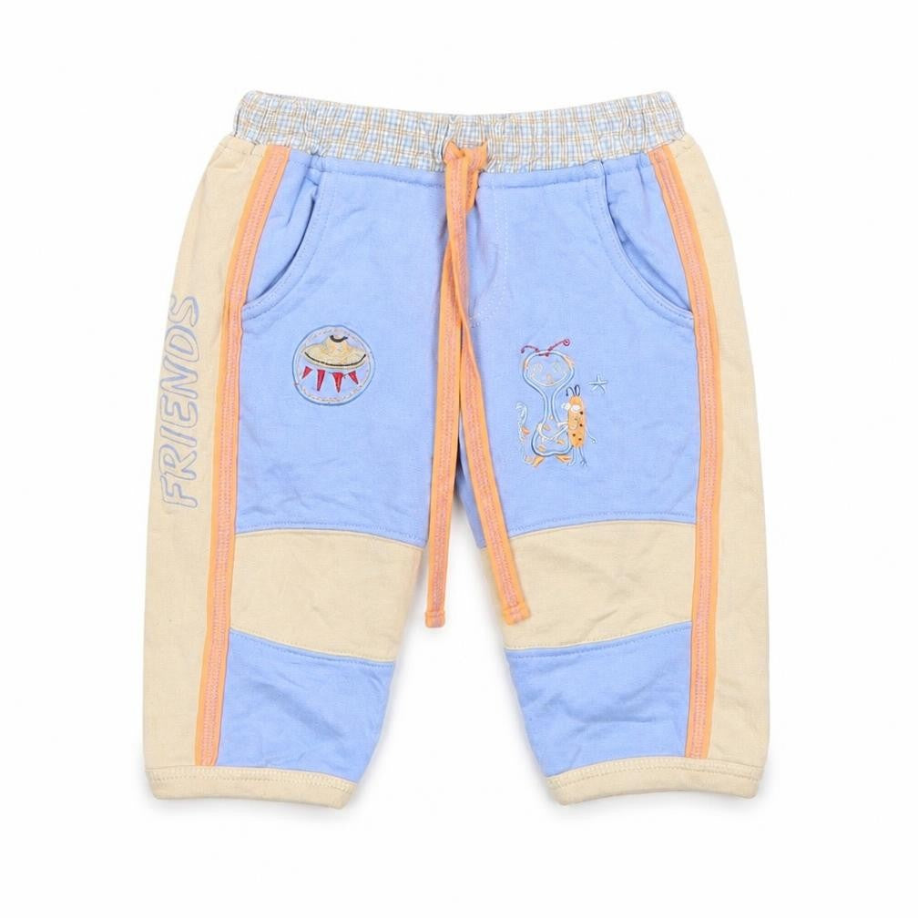 Front view of Dani boys’ multicoloured cotton sweatpants, size 12, months