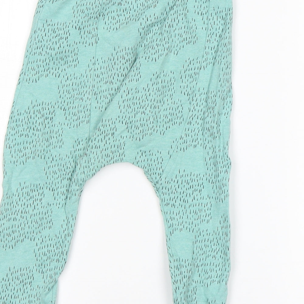 M&S Baby Green  Cotton Sweatpants Trousers Size 12-18 Months