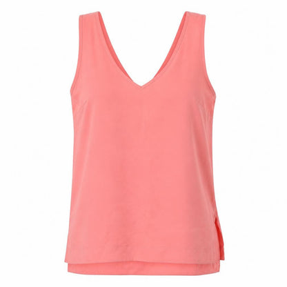 Atmosphere Womens Pink  Polyester Basic Blouse Size 12 V-Neck