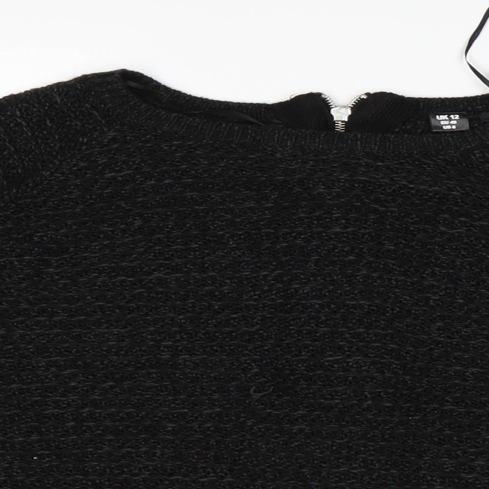 Womens UK Size 12 Goldigga Black Pullover Jumper