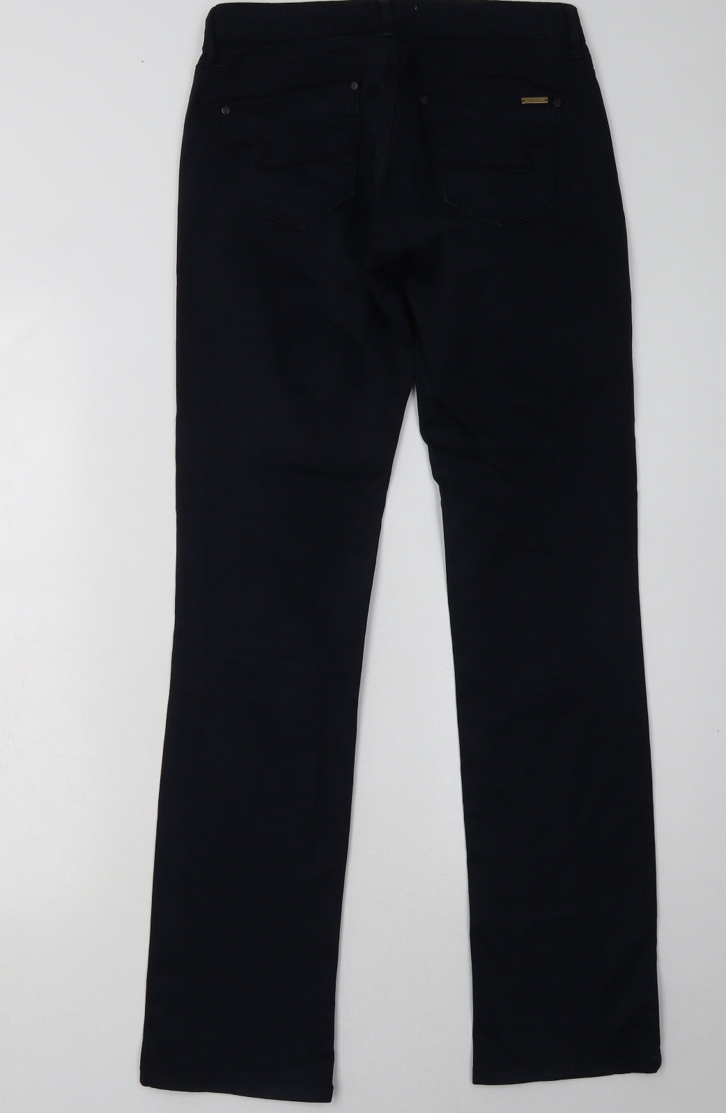 Sud Express Womens Blue  Cotton Straight Jeans Size 8 L32 in Regular Button