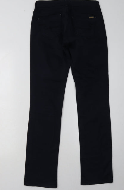 Sud Express Womens Blue  Cotton Straight Jeans Size 8 L32 in Regular Button