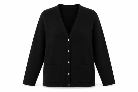 Womens UK Size L BM Collection Black Cardigan Jumper