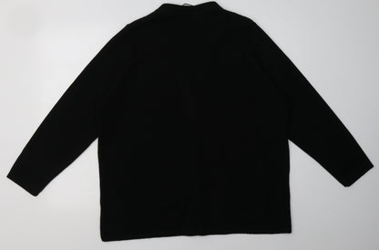 Womens UK Size L BM Collection Black Cardigan Jumper