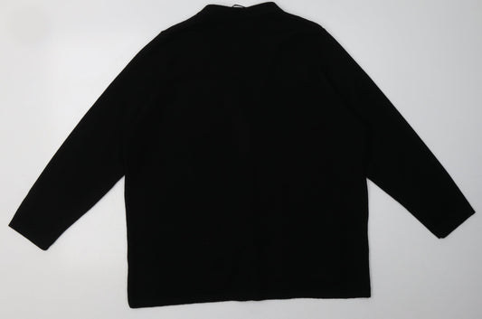 Womens UK Size L BM Collection Black Cardigan Jumper