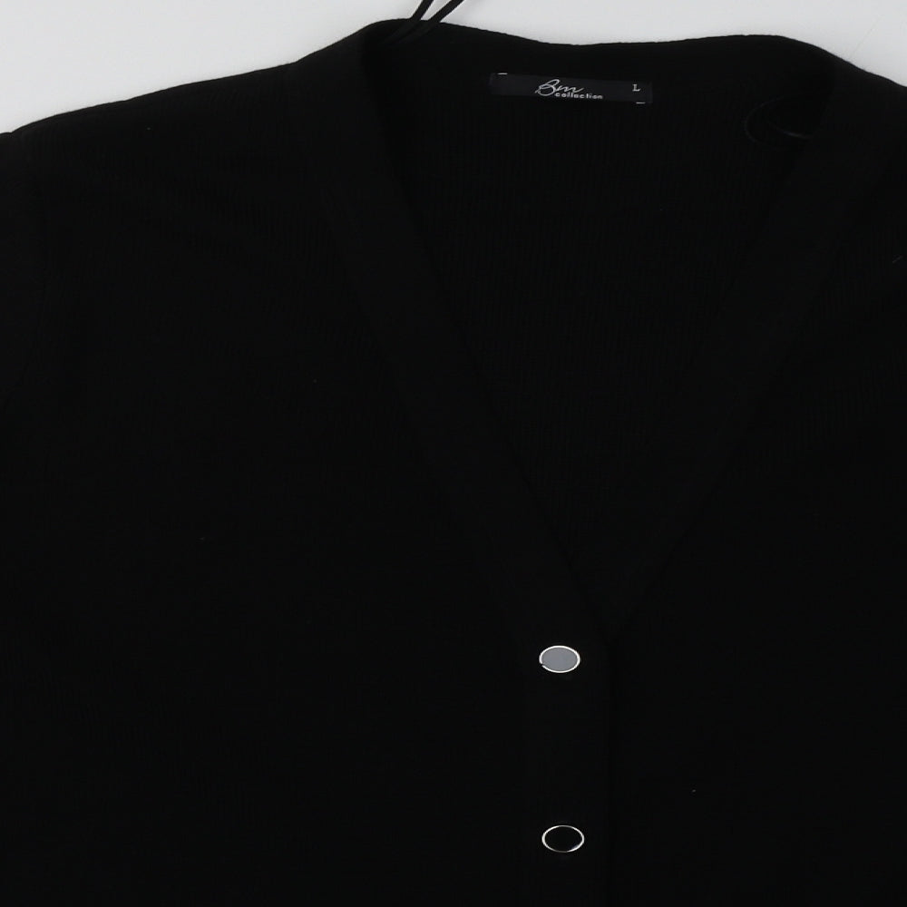 Womens UK Size L BM Collection Black Cardigan Jumper