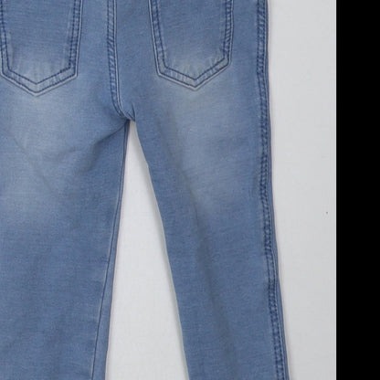 Primark Girls Blue  Cotton Jogger Trousers Size 24 Months