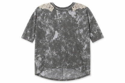 Front view of George women’s grey geometric polyester pullover sweatshirt, size UK 10, pullover
